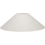 Watt & Veke Basic Flack Lampskärm 36 Cm - Lampskärmar Linne Vit