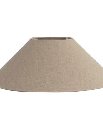 Watt & Veke Basic Lampskärm Platt 36 Cm - Lampskärmar Linne Natural
