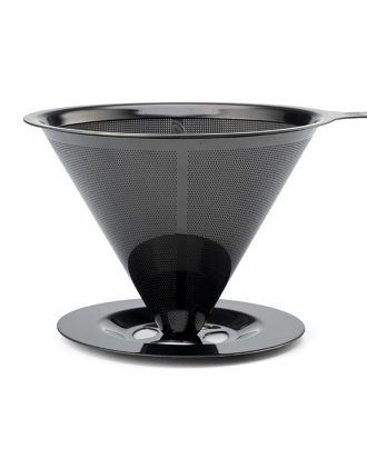 Wilfa Bloom Pour Over Filter - Kaffebryggare & Tekokare Rostfritt Stål Svart