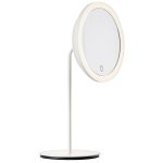 Zone Denmark Bordsspegel Med Ljus 5x Zoom - Bordsspeglar Glas Vit